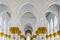 symmetrical pillars of the Sheikh Zayed Mosque, Abu Dhabi, United Arab Emirates