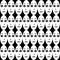 symmetrical seamless pattern with frightening repeating faces