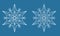 Symmetrical snowflake, winter snowflake icon