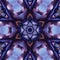 Symmetrical star and darkness deep blue Illustration abstract kaleidoscope art wallpaper design and background
