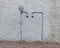 Symmetrical unused natural gas pipes in Marfa, Texas.