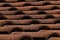 Symmetry of red roof tiles in American Southwest