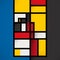 Sympathetic German Hefeweizen Logo With Vibrant Mondrian-inspired Colors