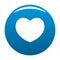 Sympathetic heart icon blue