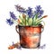 A Symphony of Blue: Capturing the Beauty of Bluebells in Watercolor AI Generated