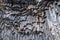 Symphony of Stones, Basalt Organ, Massive Basalt Column Formations at Garni Gorge, Armenia. Texture