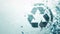 Symphony of Sustainability: Green and Black Recycling Symbol