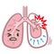 Symptoms of pneumothorax lung vector