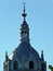 Synagogue exterior and zink tower detail in Szeged, Hungary