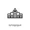 Synagogue icon. Trendy modern flat linear vector Synagogue icon