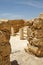 Synagogue at Masada ruins in southern Judean Desert in Israel