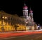 Synagogue at night