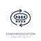 Synchronization icon. Trendy flat vector Synchronization icon on