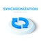 Synchronization Isometric Icon. 3D Isometric Sync Sign. Refresh Icon. Created For Mobile, Web, Decor, Print Products