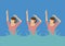 Synchronized Swimming Vector Illustration