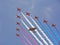 Synchronized team flight- flying in formations