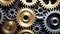 Synergistic Business Professionals Assembling Gears in Perfect Harmony for a Powerful Mechanism