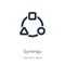 Synergy icon vector. Trendy flat synergy icon from geometry collection isolated on white background. Vector illustration can be