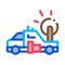 Synoptic Truck Icon Vector Outline Illustration