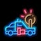 Synoptic Truck neon glow icon illustration