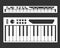 Synthesizer icon vector