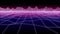 Synthwave noise net Retro Background 3d render