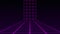 Synthwave Purple Grid Background Loop