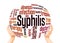 Syphilis word cloud sphere concept