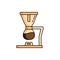 Syphon, coffee icon. Simple colored field outline vector illustration for ui and ux, website or mobile application