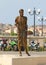 SYRACUSE, ITALY - JUNE 22, 2019: Bronze statue of Archimedes in Syracuse, Sicily