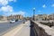 Syracuse, Sicily, Italy - Apr 10th 2019: Bridge connecting Syracuse city and famous Ortygia Island photographed on a sunny day