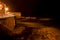 Syracuse waterfront at night