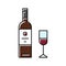 syrah red wine color icon vector illustration