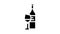 syrah red wine glyph icon animation