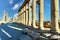 Syria. The ancient city of Palmyra. Great colonnade and monumental arch