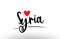 Syria country text typography logo icon design