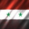 Syria flag in blood