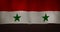 Syria flag fabric texture waving in the wind