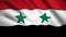 Syria flag Motion video waving in wind. Flag Closeup 1080p HD  footage