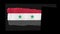 Syria flag painted with a brush stroke