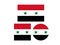 Syria flag - Syrian Arab Republic