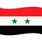 Syria flag vector isolated 2
