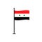 Syria flag vector isolated 4