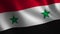 Syria flag waving 3d. Abstract background. Loop animation.