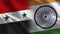 Syria and India - Two Flag Together - Fabric Texture