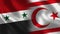 Syria and North Cyprus - Two Half Flags Together
