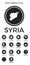 Syria regions icons.