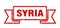 Syria ribbon banner. Syria grunge band sign.