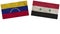 Syria and Venezuela Flags Together Paper Texture Illustration