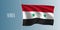 Syria waving flag vector illustration